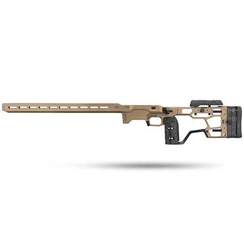 MDT ACC Elite Chassis System for Remington 700 offers unmatched balance, recoil control, and weight management, helping shooters improve accuracy and shave seconds off stage times.